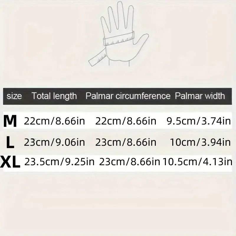 Winter Gloves For Men Waterproof Windproof Cold Weather Warm Touchscreen Zippered Gloves For Snowboard Riding Driving