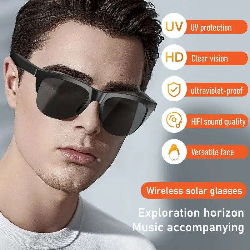 GlareTech Smart Bluetooth Sunglasses V5 3 With Seamless Calls UV Protection And Anti Touch Control