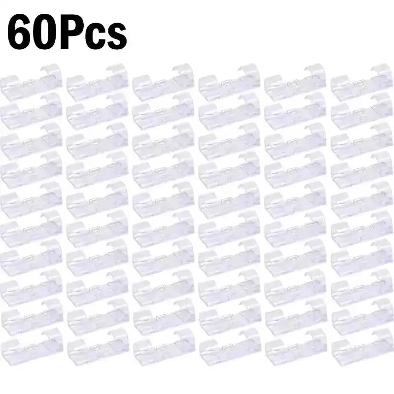 NeatCable Self Adhesive Cable Organizer Clips for Desk and Wall Mount to Manage PC Mouse USB Power Cords