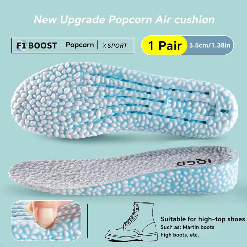 Invisible Height Increase Insoles EVA Material Breathable Shock Absorption Arch Support For Shoes Men Women