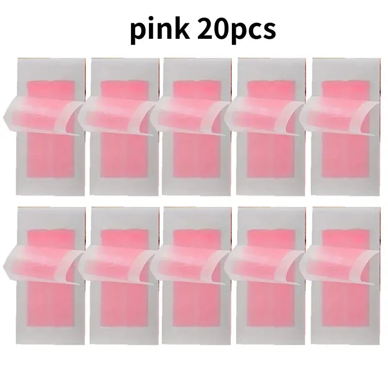 Professional Double Sided Cold Wax Strips For Hair Removal On Legs Body And Face 6 Sticks 10 To 20 Sticks