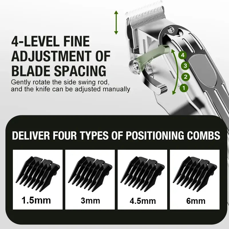 All Metal Blade Electric Hair Clipper For Home And Salon High Power Pet Grooming Tool