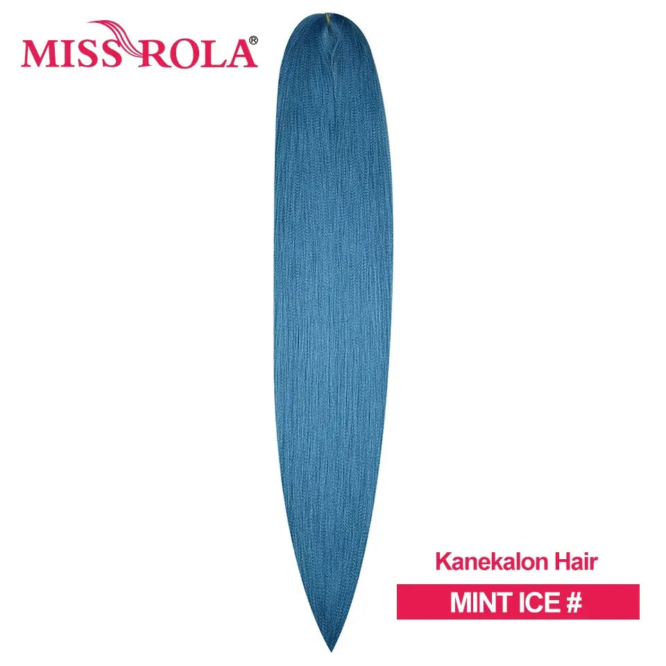 Miss Rola Mint Ice blue Kanekalon pre-stretched jumbo braiding hair extension