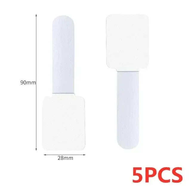 Simples Market 5-pack releasable cable organizer ties, white nylon loop straps for wire management