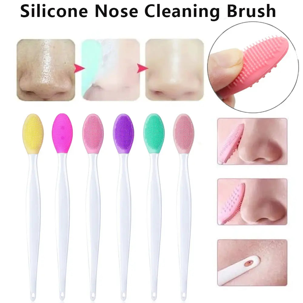 Silicone Face Wash Brush Exfoliating Tool For Nose Blackhead Removal Replacement Head