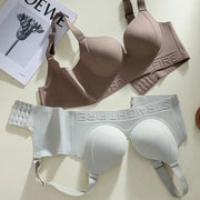 Simples Market two nude and white longline bras with molded cups and wide back bands