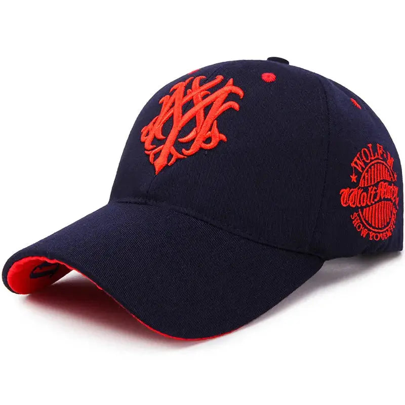 2025 Totem Flame Baseball Cap for Men and Women European and American Style Breathable Net Embroidered Sun Shield
