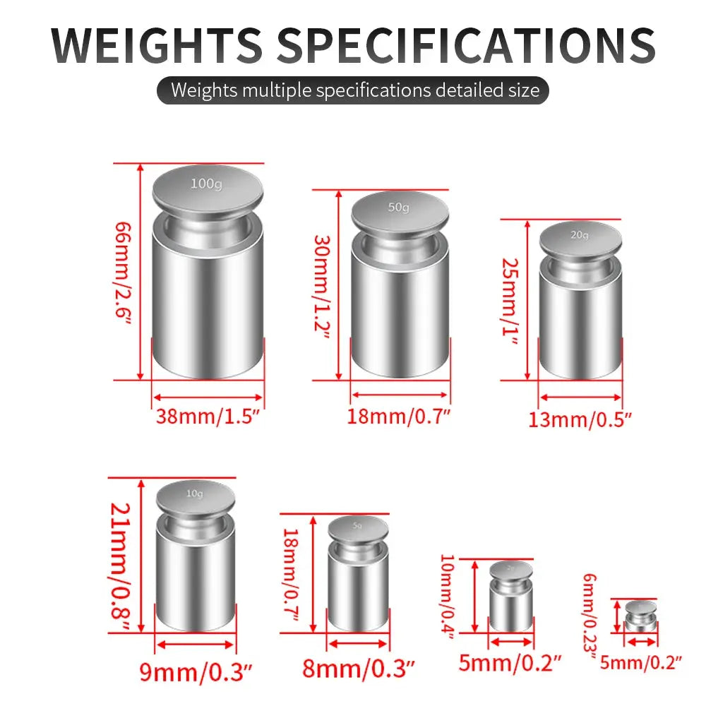 Calibration Weight Set Nickel Plated Steel Chrome Plated For Precision Calibration And Weighing