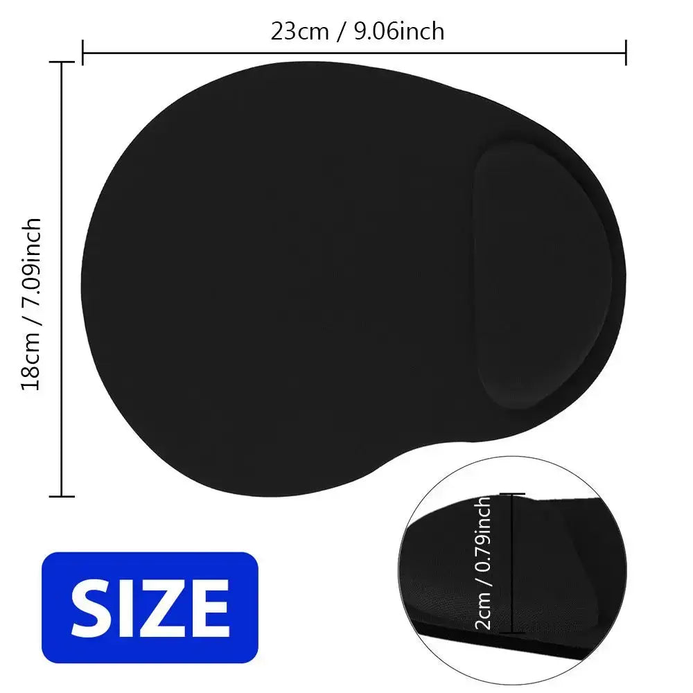 Ergonomic Wrist Rest Mouse Pad With Non Slip Surface Soft Comfort Mat For PC And Laptop Computers