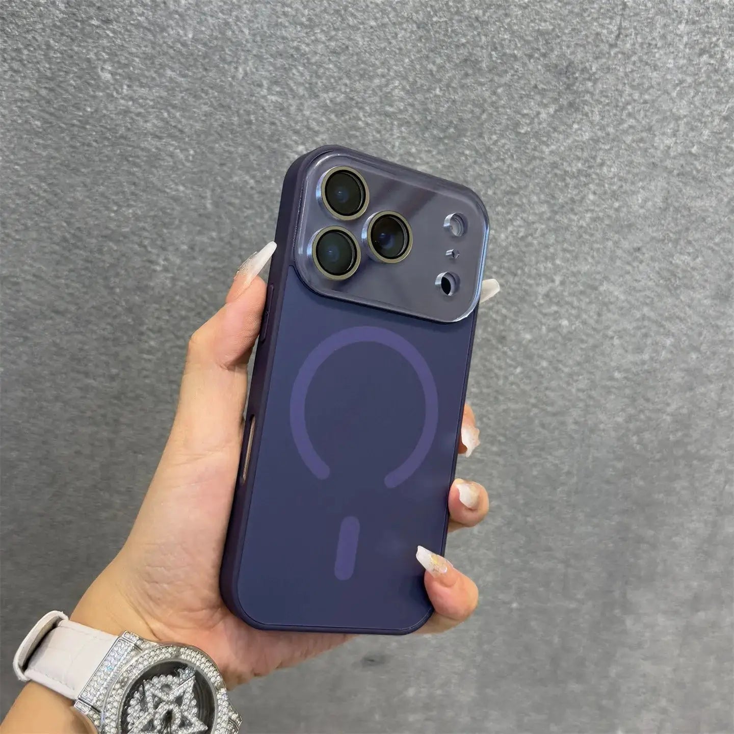 Matte Electroplating Magnetic Case With All Inclusive Lens Film For iPhone 12 13 14 15 16 17 Pro Max And 17Air MagSafe