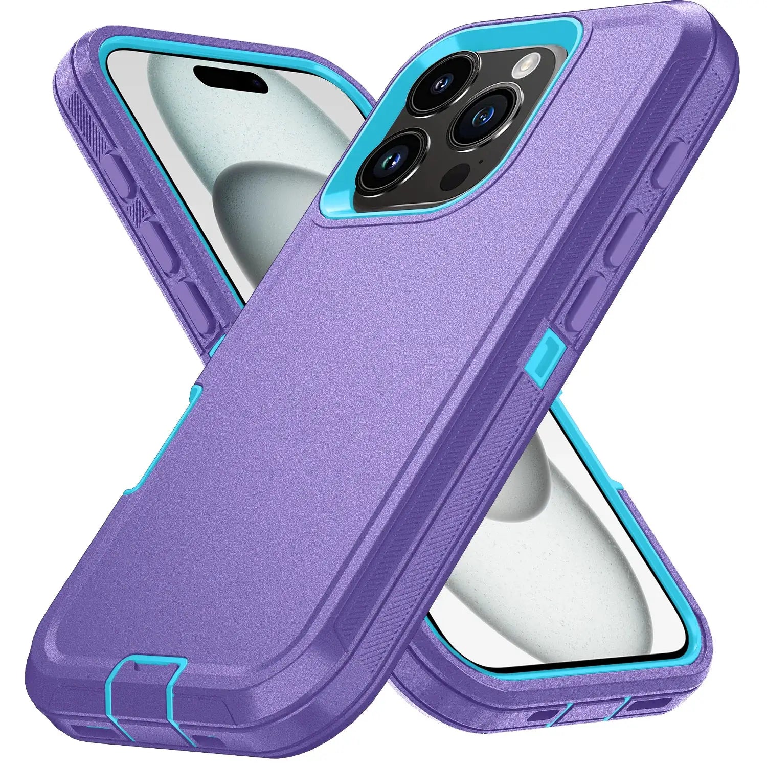 Armor Shockproof Defender Phone Case For iPhone 11 12 13 14 15 Pro Max Hard PC TPU Back Cover Drop Resistant