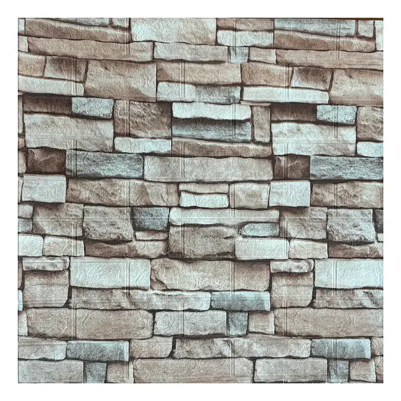 70cm Self Adhesive 3D Brick Pattern Wallpaper Waterproof Wall Sticker For DIY Home Decoration