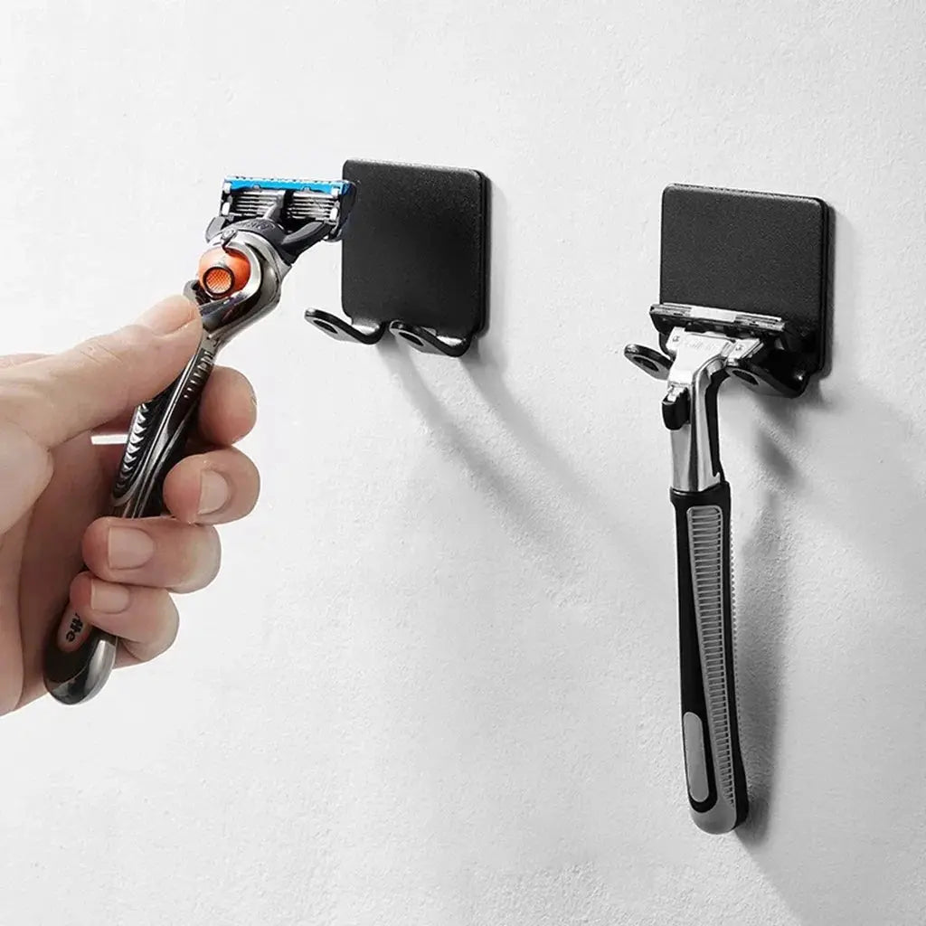 NovaLine Razor Holder Punch Free Wall Mount Stainless Steel Shaving Shelf For Bathrooms