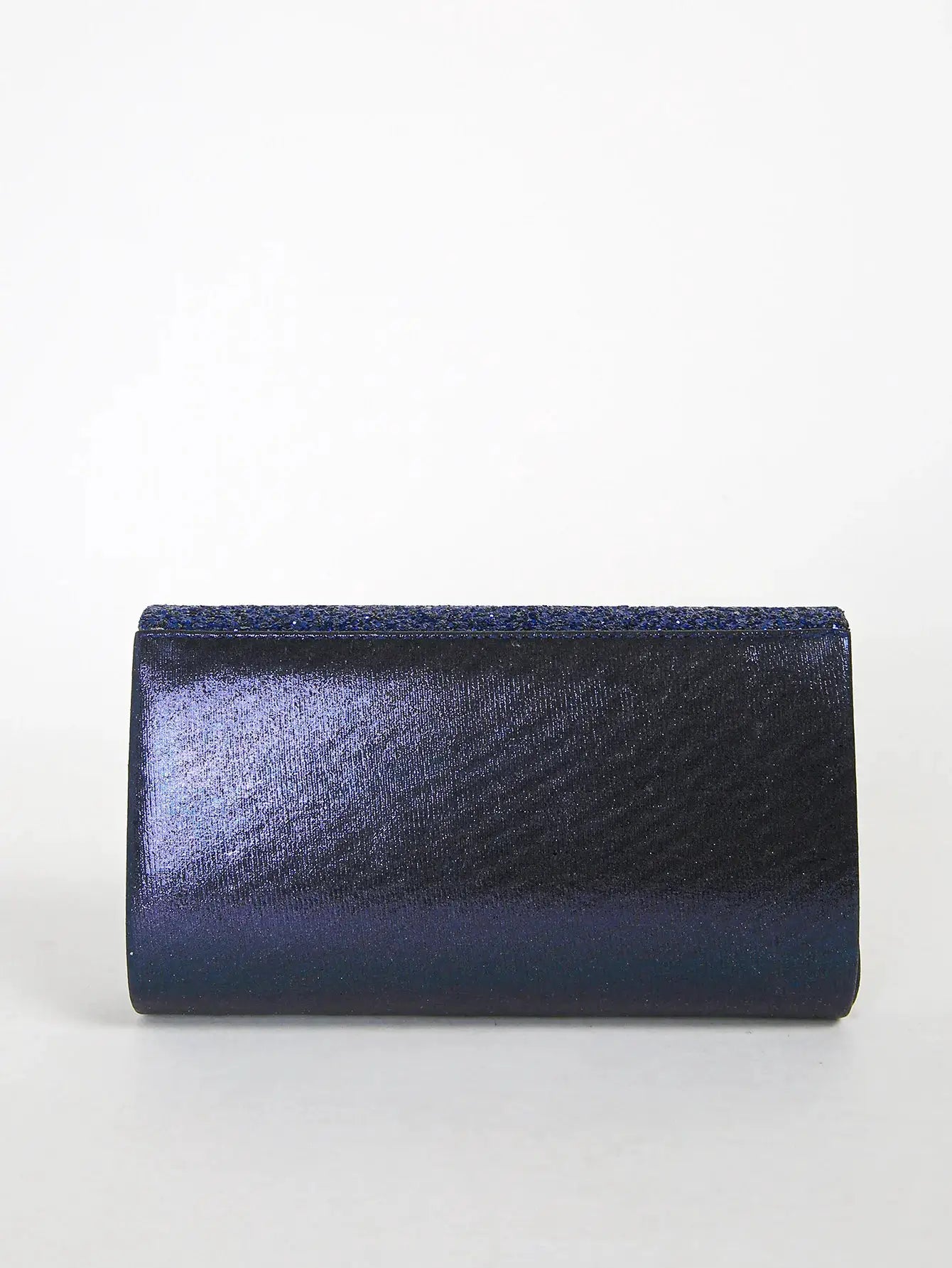 Sequin evening envelope clutch bag in navy blue by Simples Market