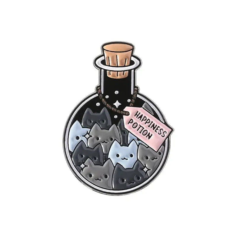 Certified Cat Lady Enamel Pin Cute Kitten Lapel Brooch Cartoon Jewelry Gift For Cat Lovers Friends Kids