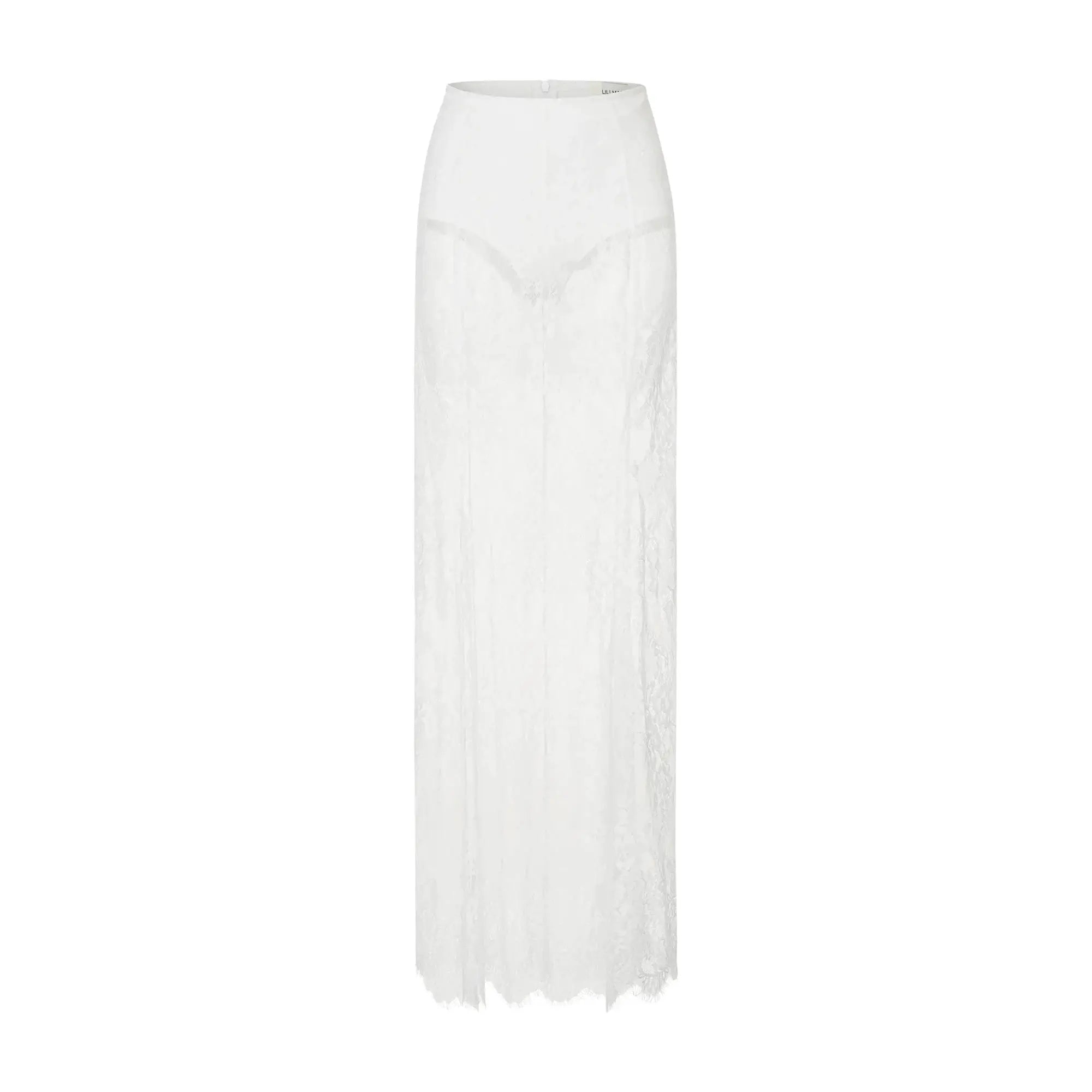 Strapless Lace Dress Set Two Piece Banquet Outfit Backless Elegant High Waist Long Splice Skirt