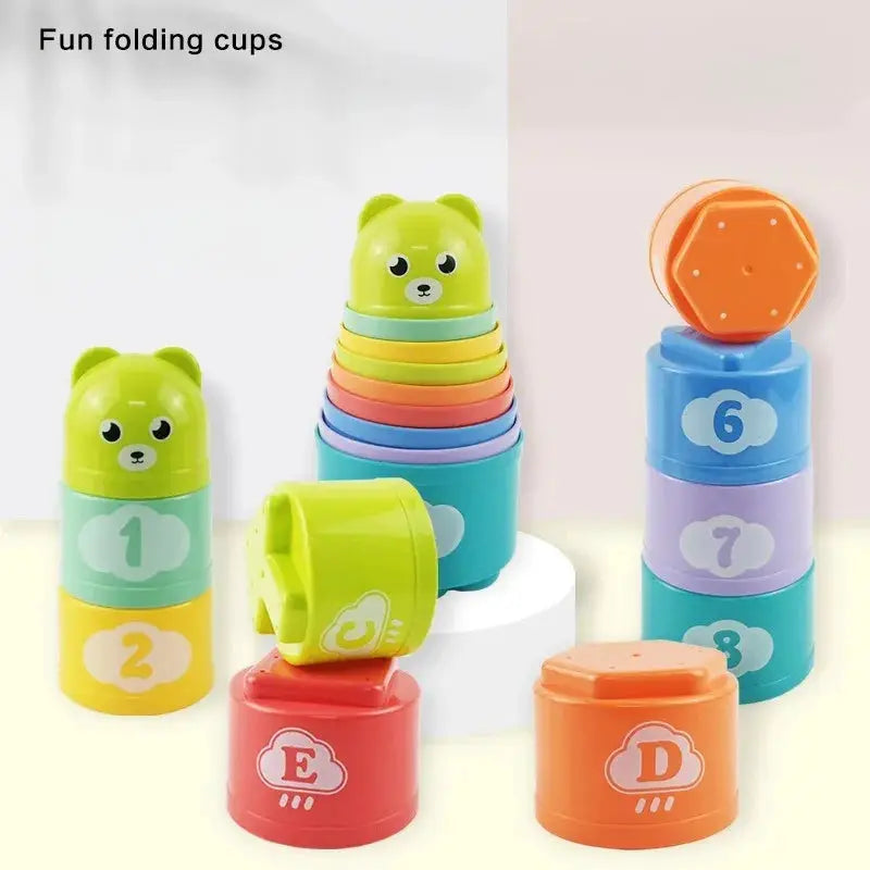 Kid Brain Response Battle Fold Cup Hand Speed Competition Stacking Game For Toddlers Early Education Puzzle Board Games