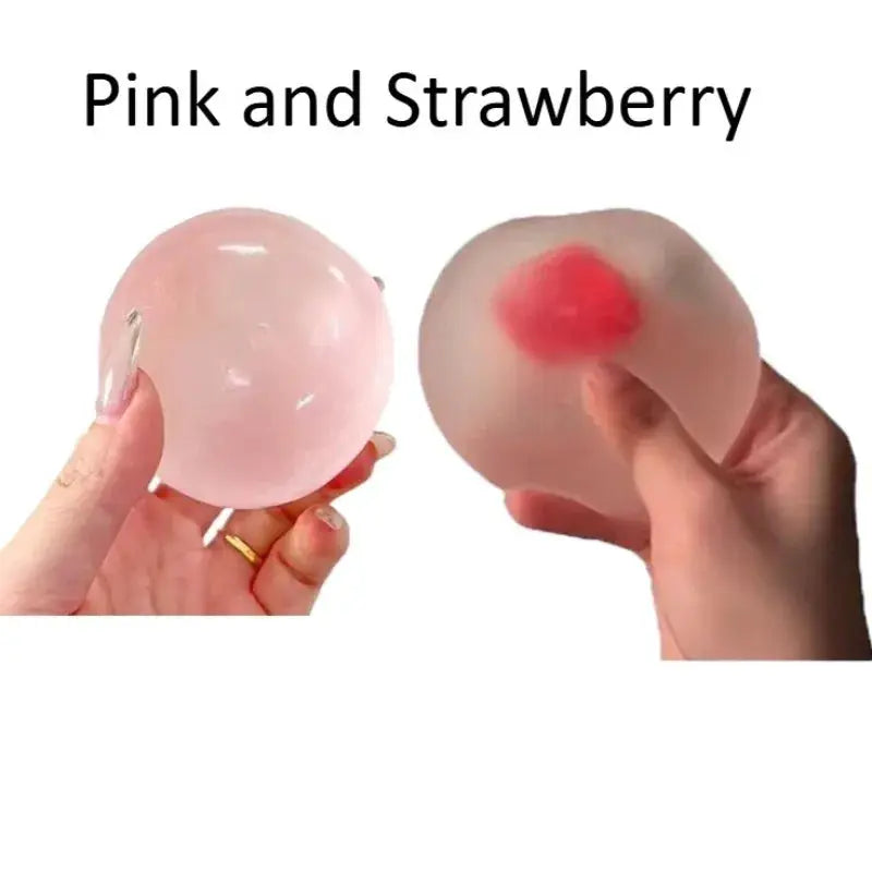 Strawberry Mochi Squeeze Toy For Stress Relief Slow Rebound Fidget Toy Anger Venting And Relaxation