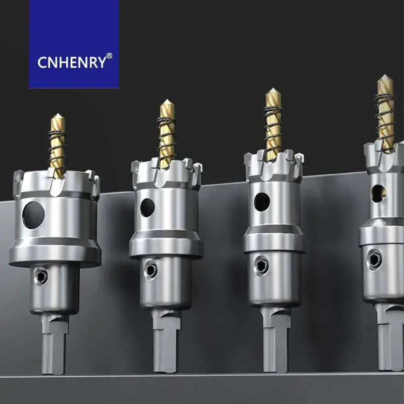TCT Hole Saw Carbide Tipped Cutter With Titanium Plated Pilot Drill Bit For Metal Stainless Steel Iron And Wood