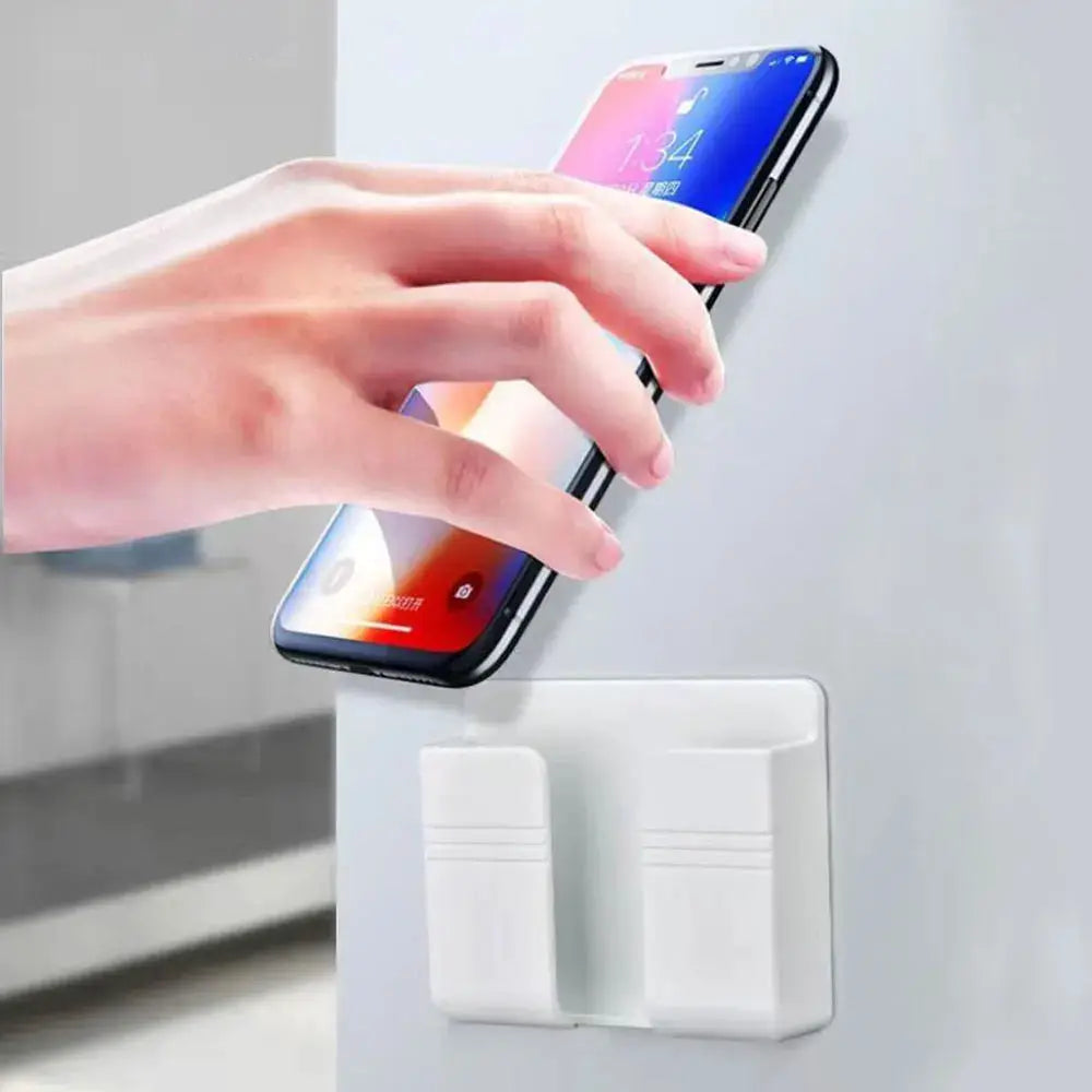 Universal Wall Mounted Cellphone Holder Charging Dock for Huawei iPhone Xiaomi More Hanging Stand Bracket