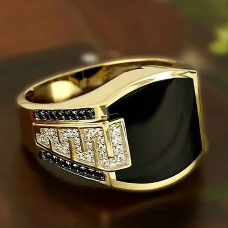 Classic Mens Ring Fashion Metal Punk Geometric Rings For Men Engagement Wedding Luxury Jewelry Wholesale