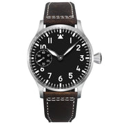 Corgeut Luxury Sapphire Glass 42mm Hand Wound Mechanical Watch With 316L Steel Case And 30m Water Resistant