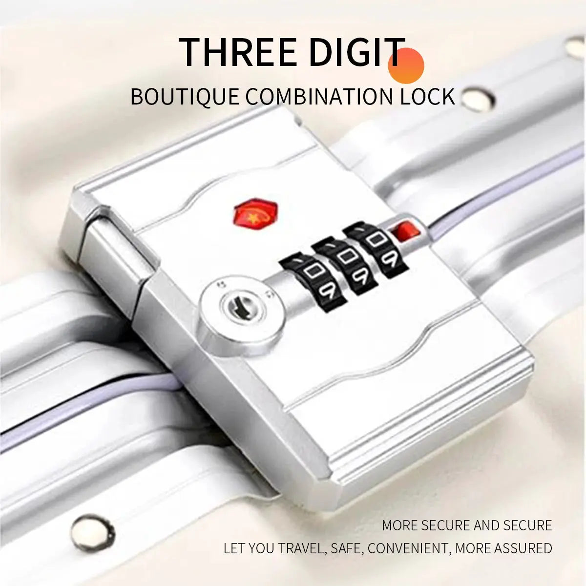 Trolley Luggage Aluminum Frame Rolling Suitcase Durable Carry On With USB Charging And 360 Degree Spinner Wheels