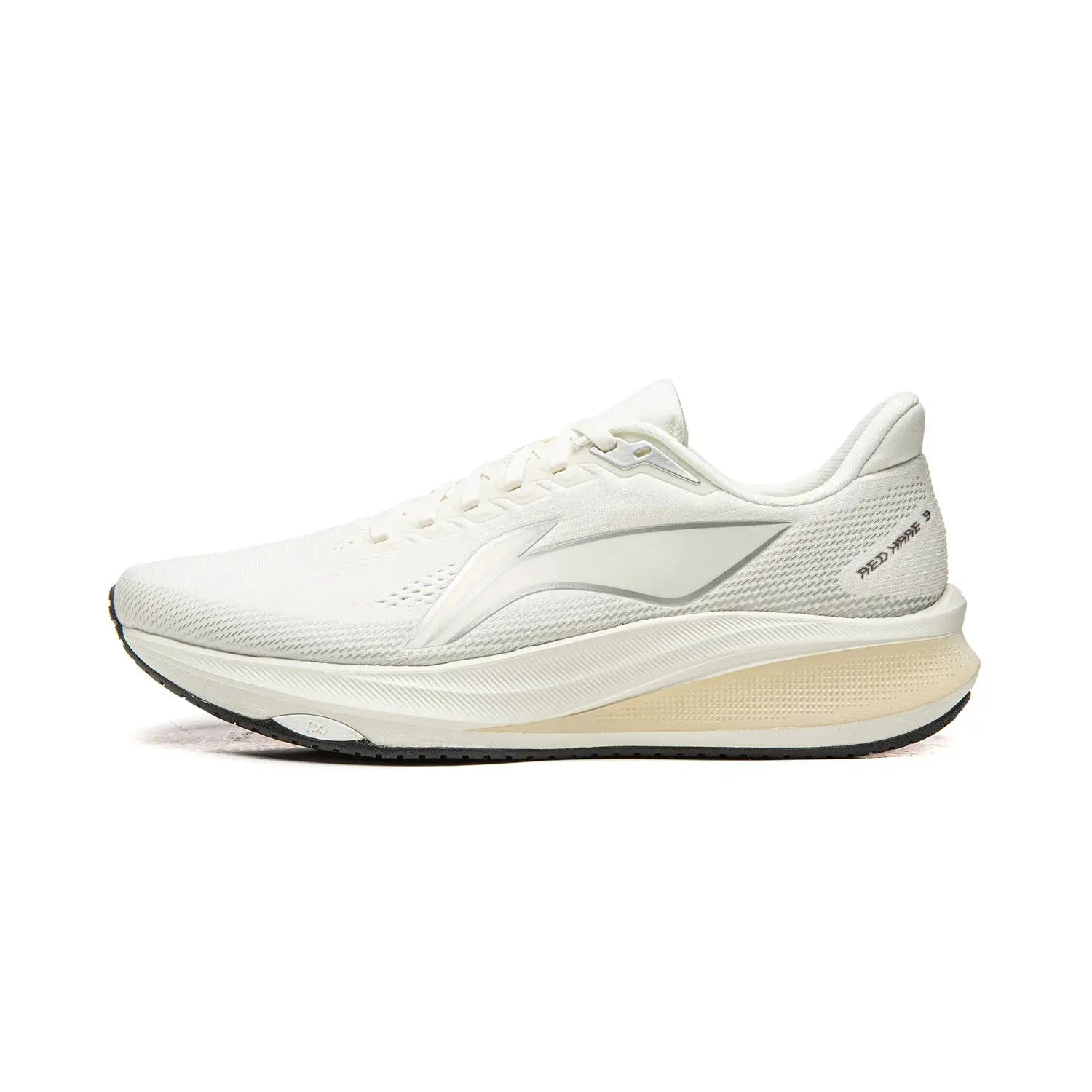 Li-Ning RED HARE 9 men's racing shoe, white/cream with breathable mesh upper and light foam midsole