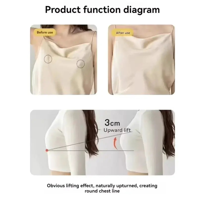 Simples Market invisible silicone nipple covers; reusable strapless bra petals, nude