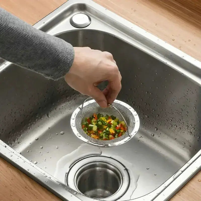 Stainless Steel Kitchen Sink Filter Hair Catcher 1 Piece Garbage Food Residue Drain Protector For Kitchen Bathtub