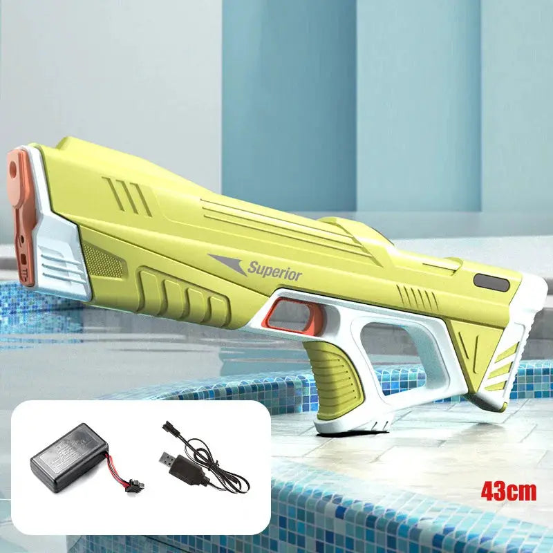 43cm Full Electric Automatic Water Storage Gun Toy For Kids Boys Beach Summer Outdoor Battle Game
