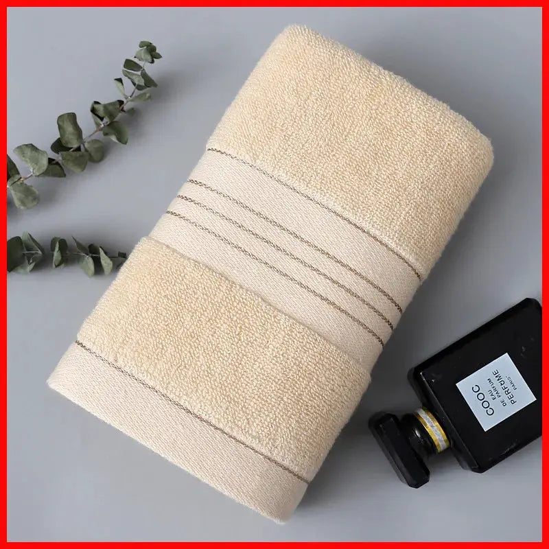 All Cotton Thickened Absorbent Jacquard Bath Towel And Face Towel Skin Friendly Pure Cotton Adult Towel