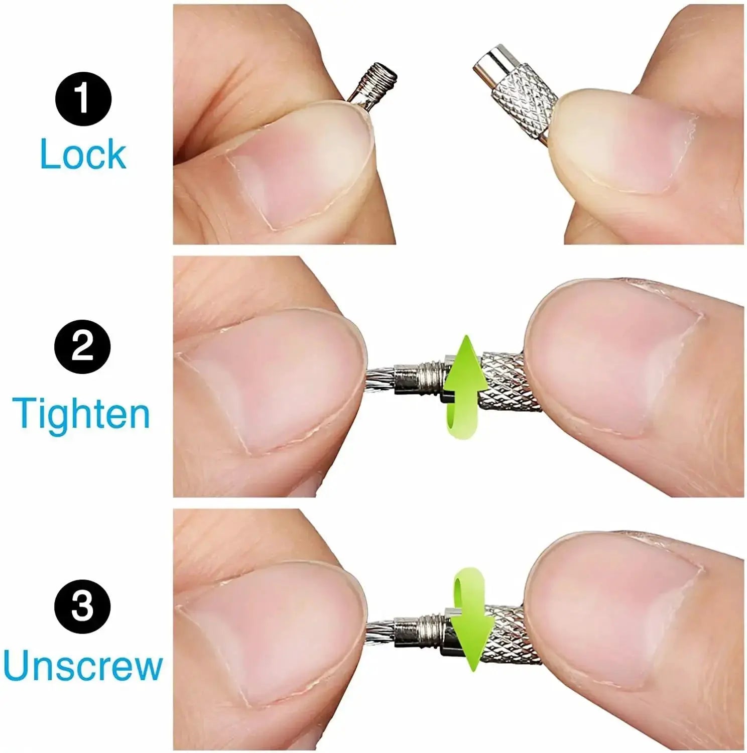Stainless Steel Wire Rope Keychain Carabiner Cable Key Ring For Outdoor Hiking Travel