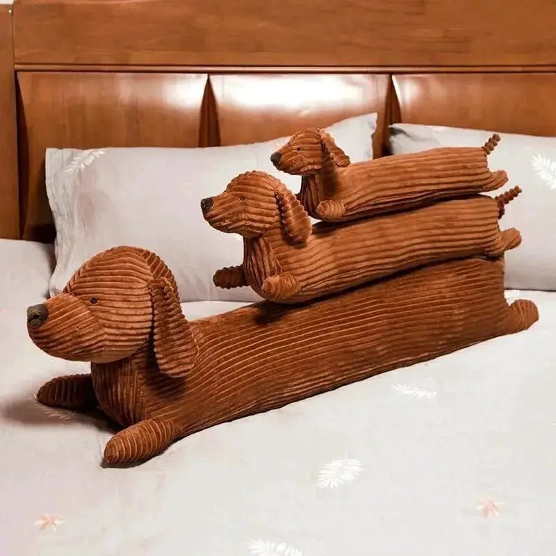 Cute Dachshund Strip Pillow Soft Sofa Throw Pillow For Living Room Office And Home Decor - Simples Market