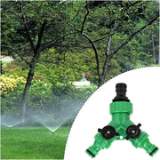 Y Shape Garden Hose Splitter Valve Three Way Connector With Switch For Independent Outlet Watering And Planting