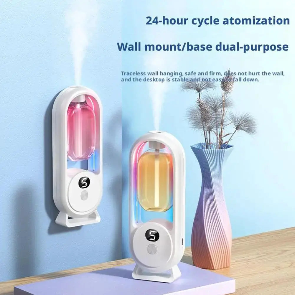 Automatic Fragrance Diffuser USB Powered Essential Oil Diffuser With Spraying And Light For Living Room And Bedroom