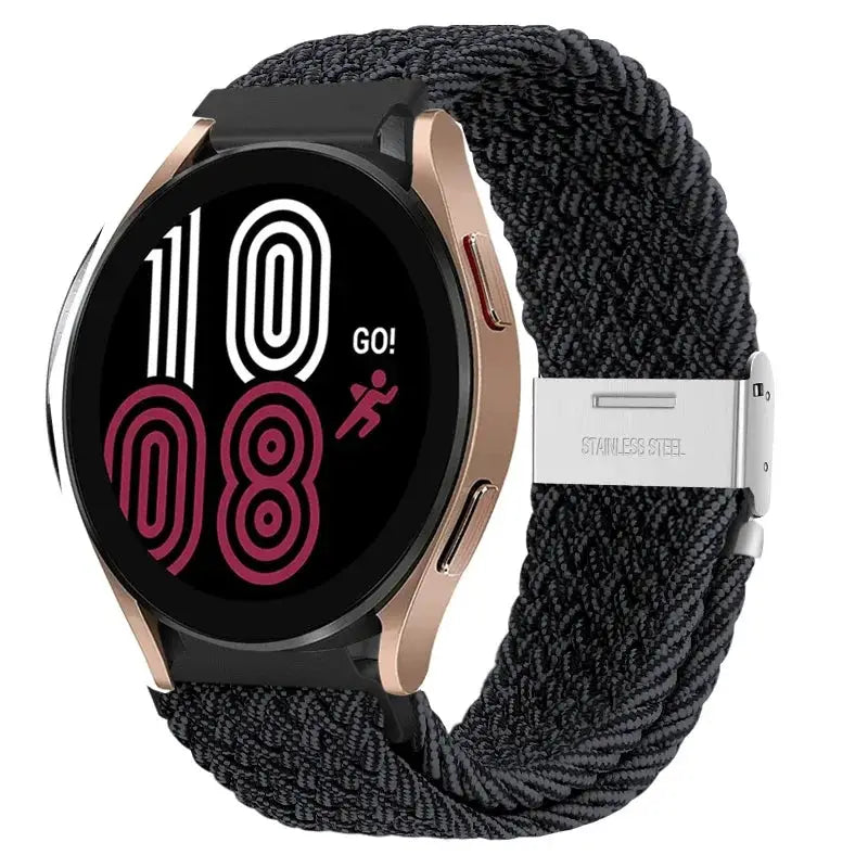 20mm 22mm Nylon Band for Samsung Galaxy Watch 6 5 4 40/44mm 5Pro Active 2 Gear S3 Braided Elastic Bracelet for Huawei GT2/3 4Pro