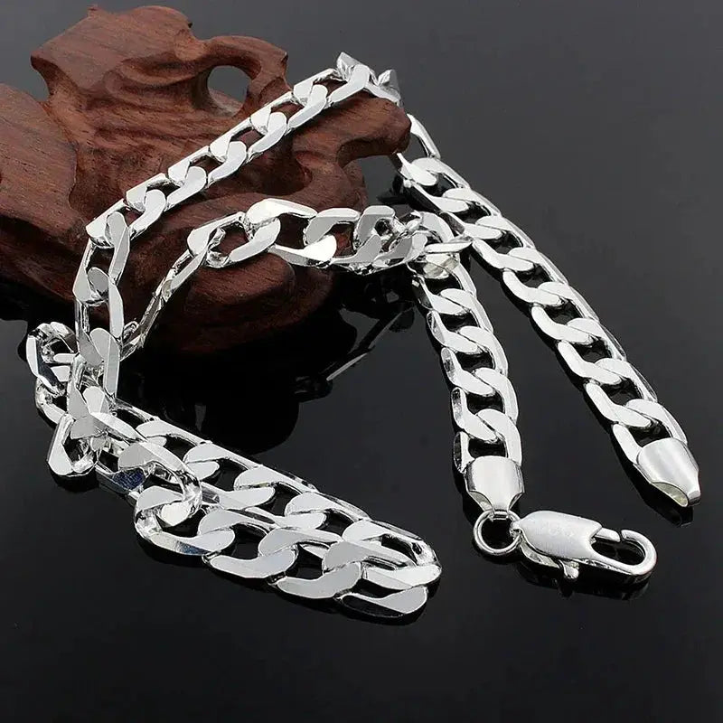 925 Sterling Silver Necklace For Men And Women 16 18 20 22 24 Inch 6mm Chain Luxury Jewelry Gift Wedding Christmas Gift