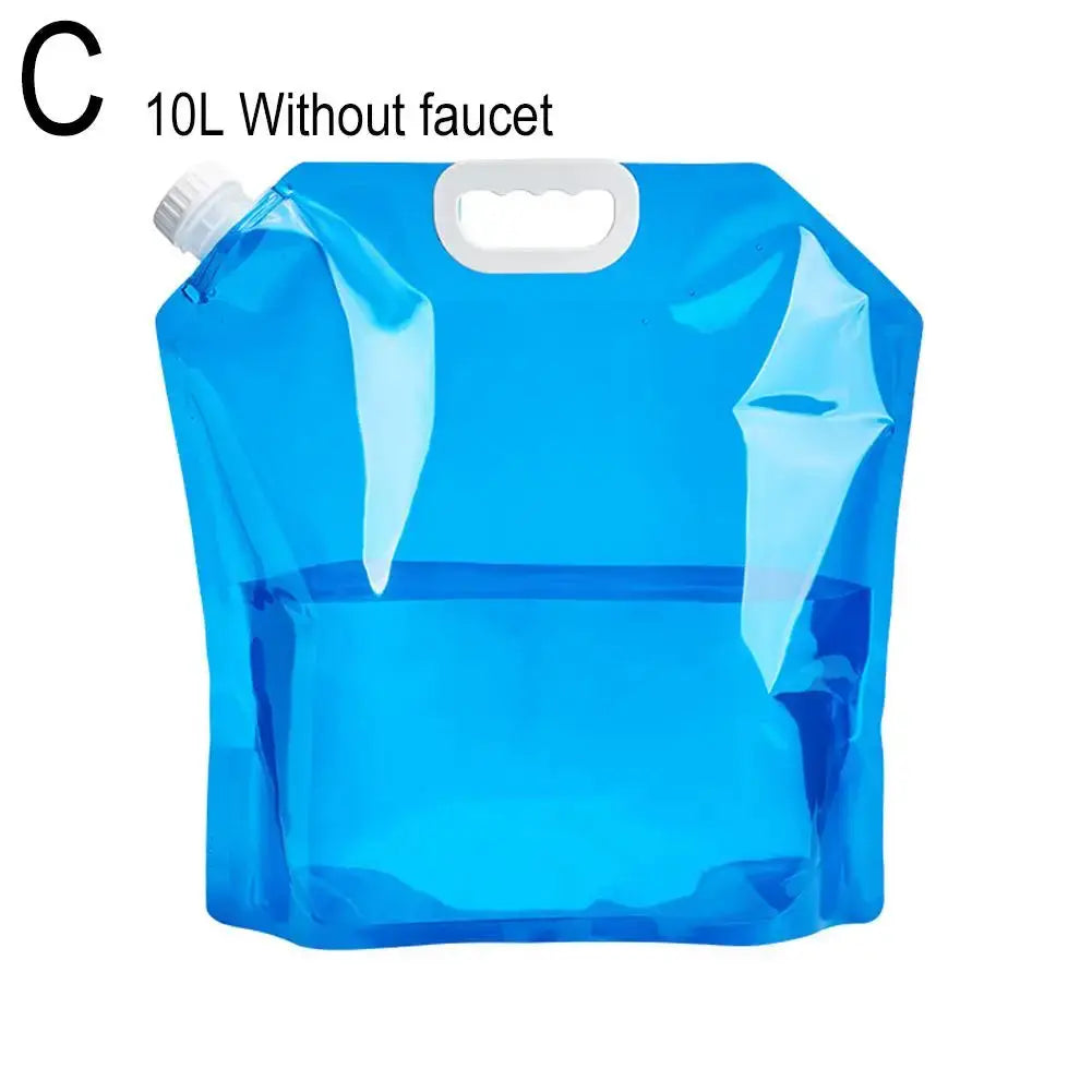 Portable Camping Water Bag 5L And 10L Foldable Water Container Lightweight For Outdoor Travel