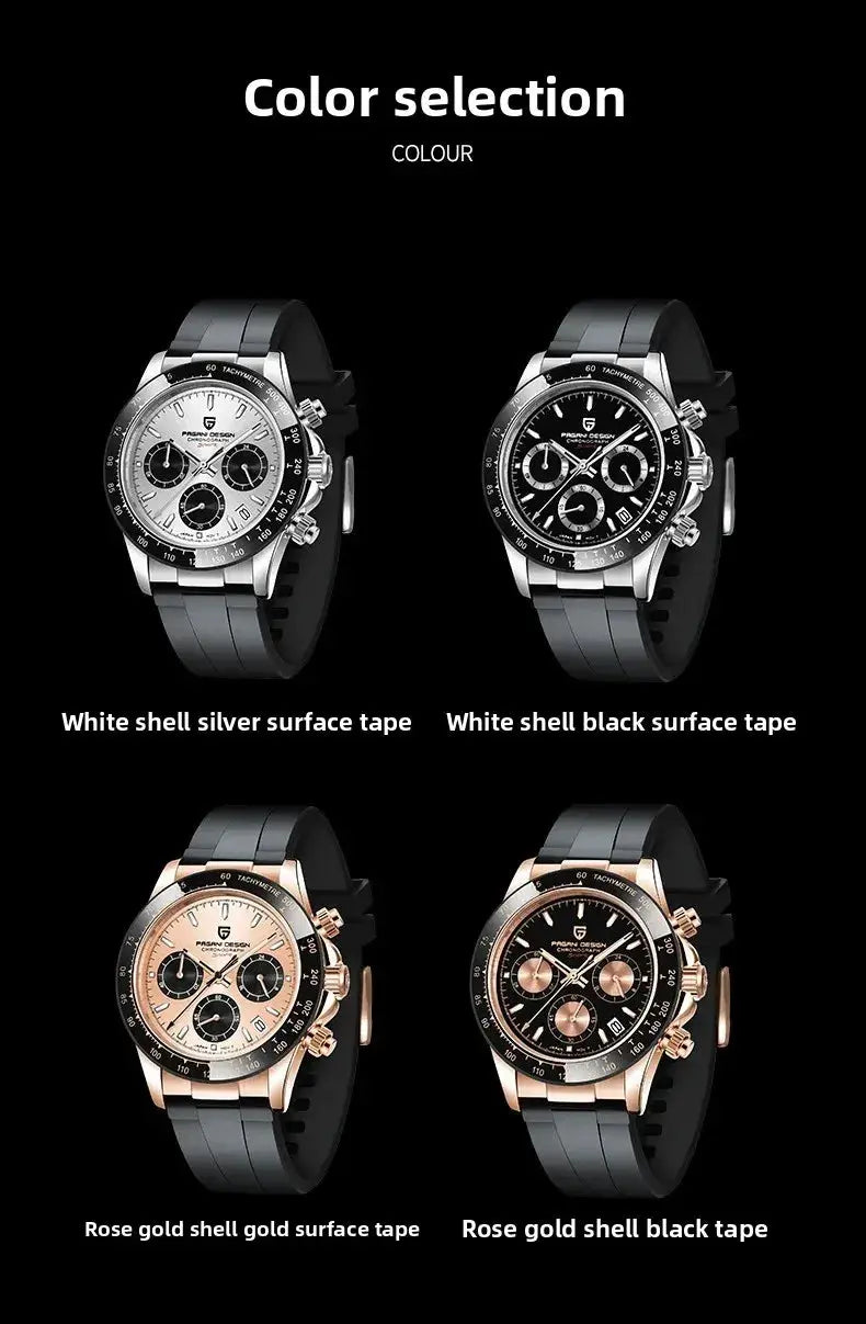 Pagani Design 40mm V2 men’s quartz chronograph watch – 4 colorways by Simples Market