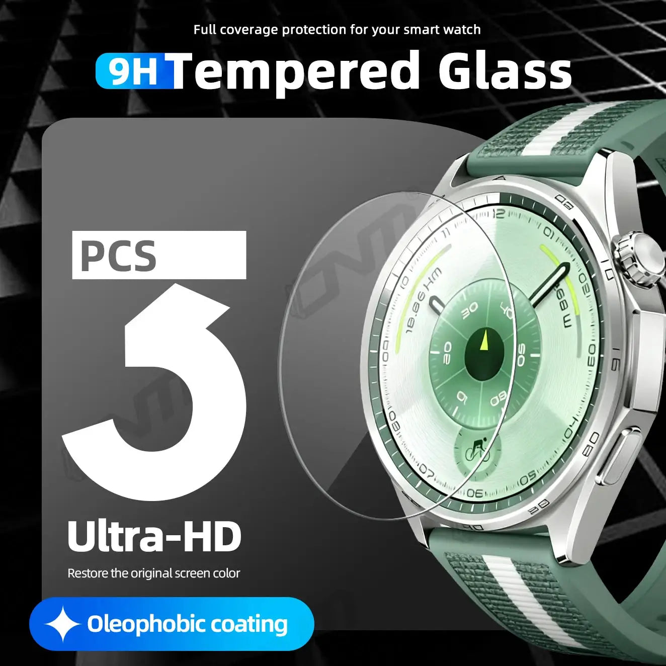 9H Tempered Glass for Huawei Watch GT 6 Pro 46mm 41mm, Premium Screen Protector Durable HD Anti-scratch Film for GT6 Accessories