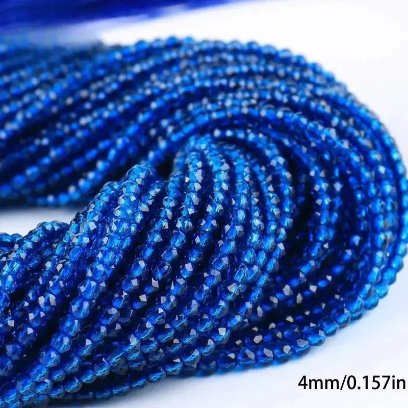4mm Flat Crystal Glass Beads for Jewelry Making Loose Beads for Bracelets Necklaces and Earrings DIY Jewelry Supplies