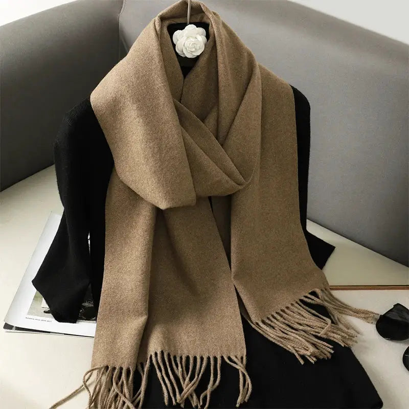 Brand 62 Womens Long Cashmere Blend Winter Scarf Hijab Shawl Wrap For Outdoor Warmth