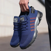 Men's Mesh Casual Sneakers Lightweight Breathable Slip On Shoes With Soft Soles For Everyday Comfort And Training