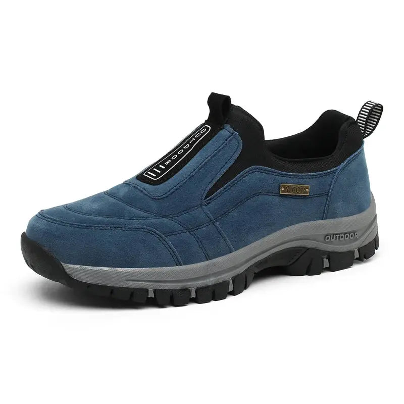 TrailStride Mens Non Slip Casual Sports Shoes with Breathable Hemp Upper and Wear Resistant Outdoor Walking Shoes