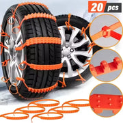 10 Or 20 Pack Car Tire Chains For Winter Snow Traction Anti Skid Emergency Auto Accessories