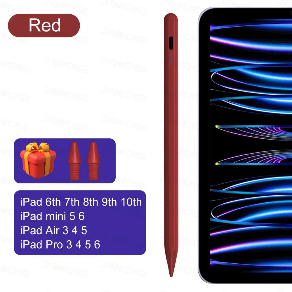 NovaTech M3 iPad Stylus Pen Palm Rejection for Pro 11 12.9 13 Air Mini 5 6 7 Type C Quick Charge 10 Hours