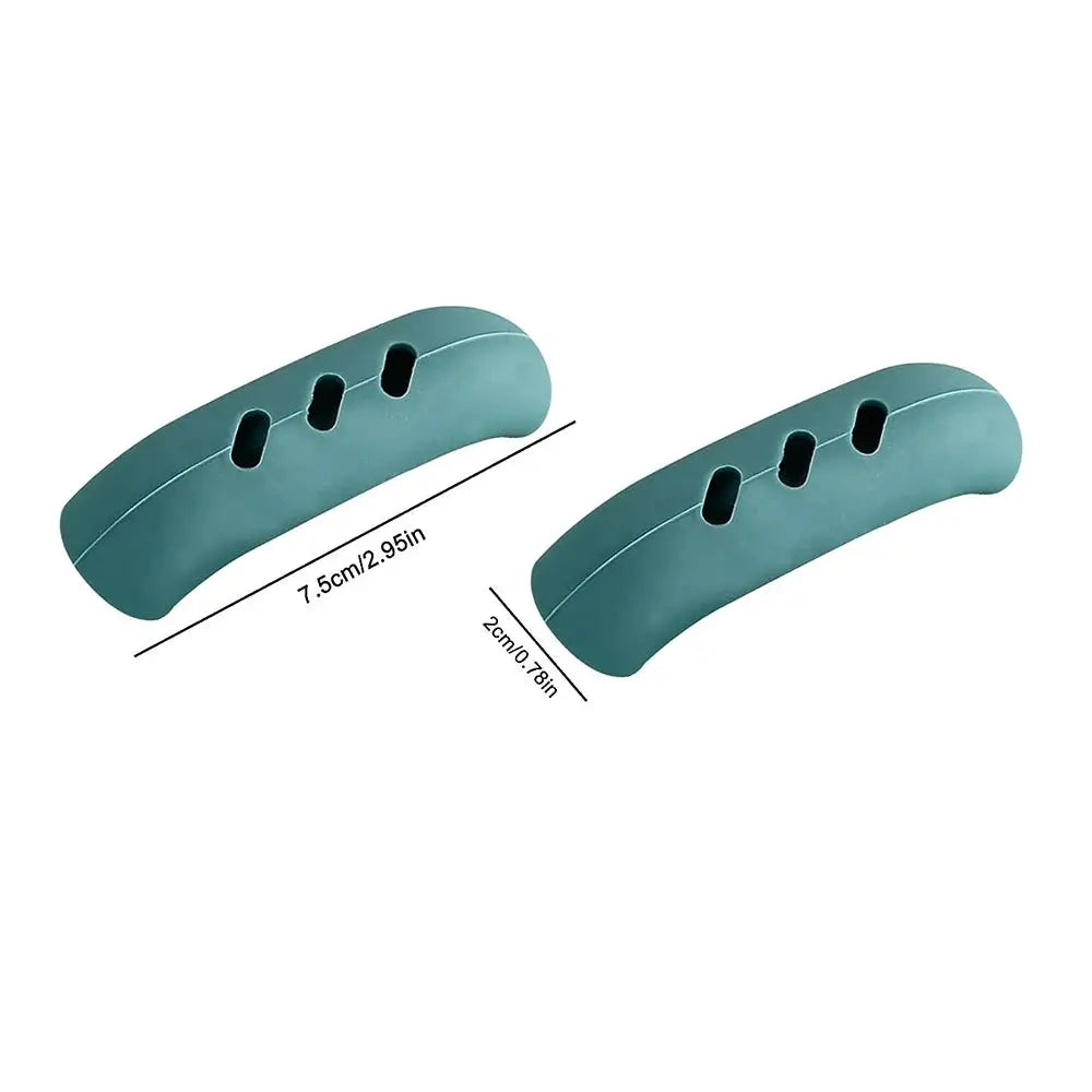 2 Pcs Silicone Pan Handle Covers Heat Insulation Assist Handle Holder Grip Sleeves For Safe Handling Kitchen Gadgets