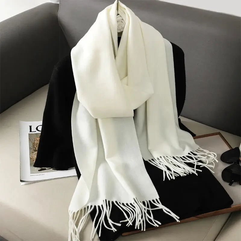 Brand 62 Womens Long Cashmere Blend Winter Scarf Hijab Shawl Wrap For Outdoor Warmth