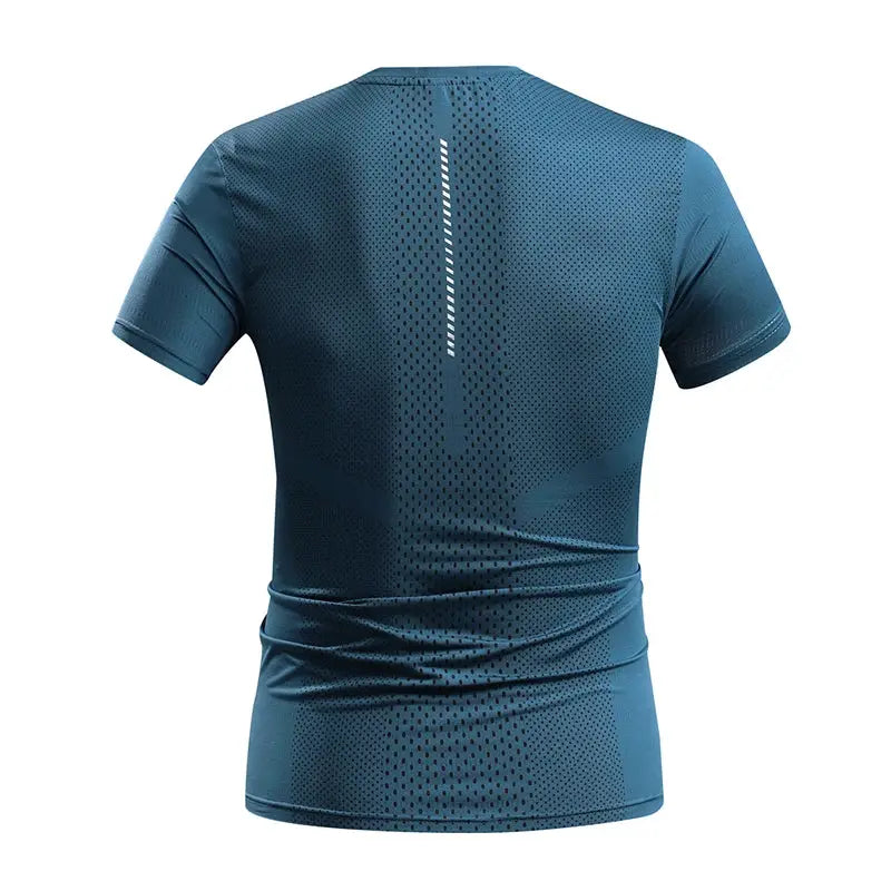 Mens Quick Dry Running Tee Breathable Summer Sports Shirt For Hiking Fishing And Outdoor Activities
